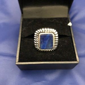 Lapis and silver ring